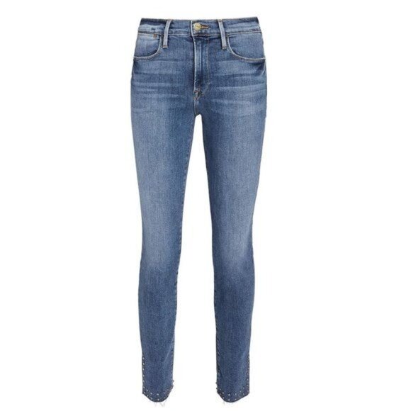 FRAME Le High Studded Skinny Jeans - 25 - Picture 2 of 16
